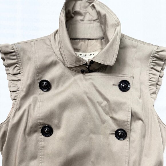 Burberry Sleeveless Trench Coat Dress – Size 38 | Rare, Versatile & Elegant - Picture 3 of 9
